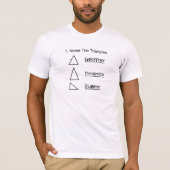 T-shirt nommez les triangles (Devant)
