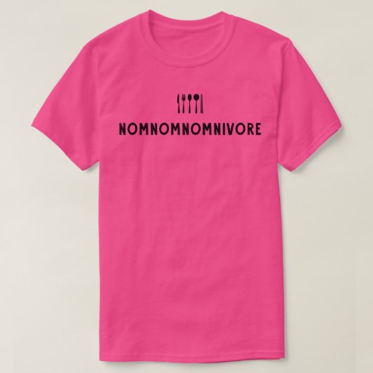 T-shirt nomnomnivore (Design devant)
