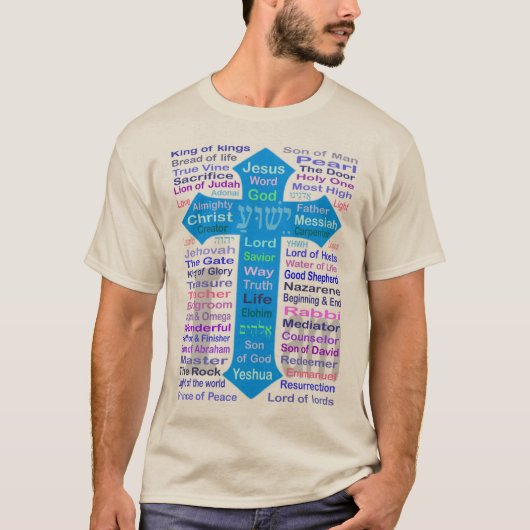 T-shirt Noms de Dieu et de Jésus (Devant)