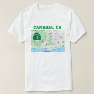 T-shirt Noms des emplacements de SLO Cambria