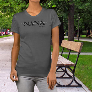 T-shirt Noms des enfants de Nana Année d'établissement Typ