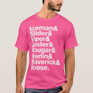 T-shirt Noms des pilotes de canon principaux
