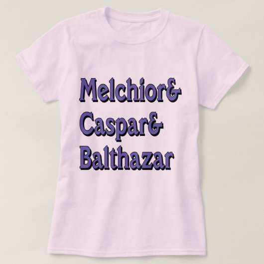 T-shirt Noms des Trois Sages (Design devant)