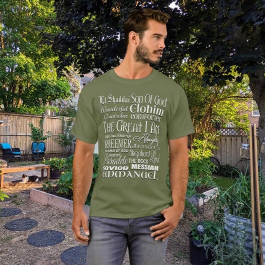 T-shirt Noms fantastiques de Dieu