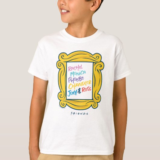 T-shirt Noms FRIENDS™ dans un judas (Devant)