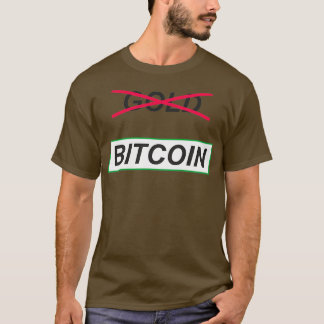 T-shirt Non à Gold Oui à Bitcoin