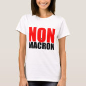 T-SHIRT NON À MACRON (Devant)