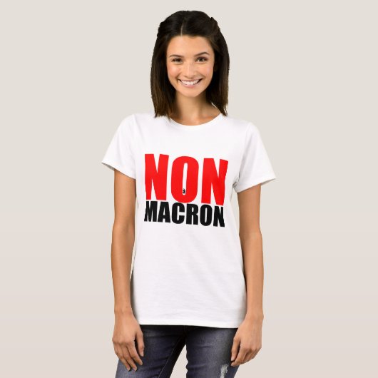 T-SHIRT NON À MACRON (Devant entier)