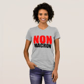 T-SHIRT NON À MACRON (Devant entier)