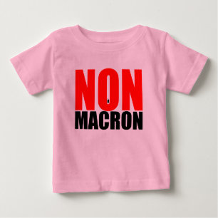 T-shirt non à MACRON Baby Girl