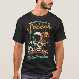 T-shirt Non Addicé Au Joueur De Football