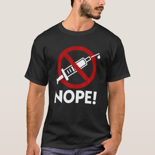T-shirt Non Anti-Vax Pas De Vaccin Forcé Mandat (Devant)