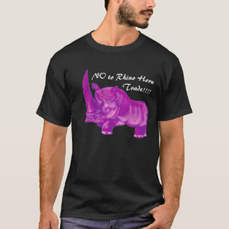T-shirt NON au commerce de klaxon de rhinocéros