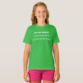 T-shirt Non autoritaire (Devant entier)