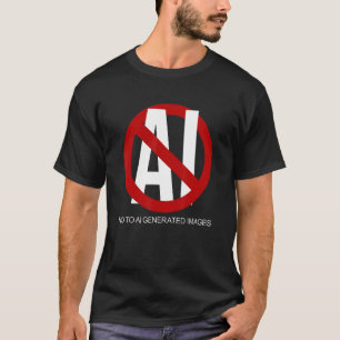 T-shirt Non aux images générées par l'IA