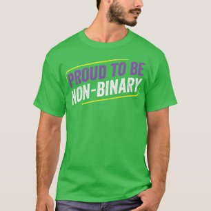 T-shirt Non binaire Fière d'être LGBT non binaire Enby Non