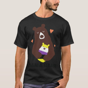 T-shirt Non-binaire Mama Bear LGBT Enby Mother Ally