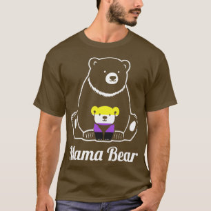 T-shirt Non-binaire Mama Bear Non-Binary Pride Enby LGBT