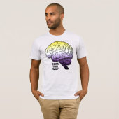 T-shirt Non-binaire né·e comme ça (Devant entier)