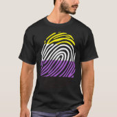 T-shirt Non Binary Fingerprint (Devant)