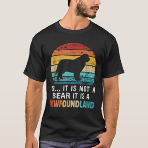 T-shirt Non Ce N'Est Pas Un Ours Drôle Chien De Terre-Neuv