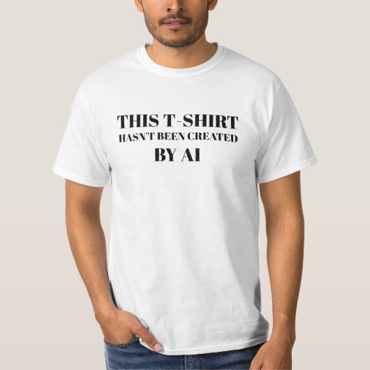 T-shirt Non créé par l'IA (Devant)