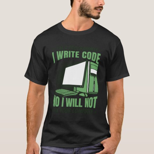 T-shirt Non Je Ne Réparerai Pas Votre Programme De Dévelop (Devant)