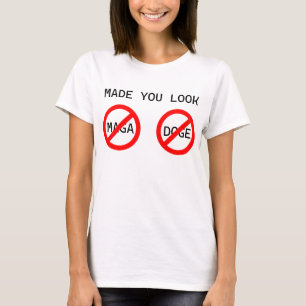 T-shirt Non MAGA Non DOGE Chemise de protestation féminine