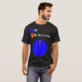 T-shirt Non Mais Dans Orange Funny Pie Graphique Cool stat (Devant entier)