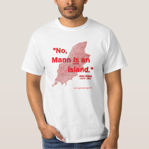 T-shirt Non, Mann est une île !