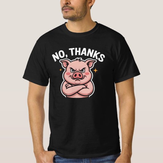 T-shirt Non merci (Devant)