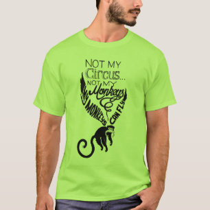 T-shirt Non mes singes