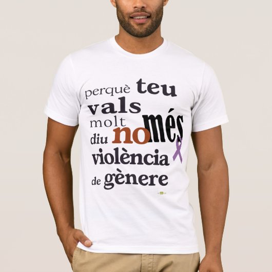 T-shirt Non Mois Violència de Gènere (Devant)
