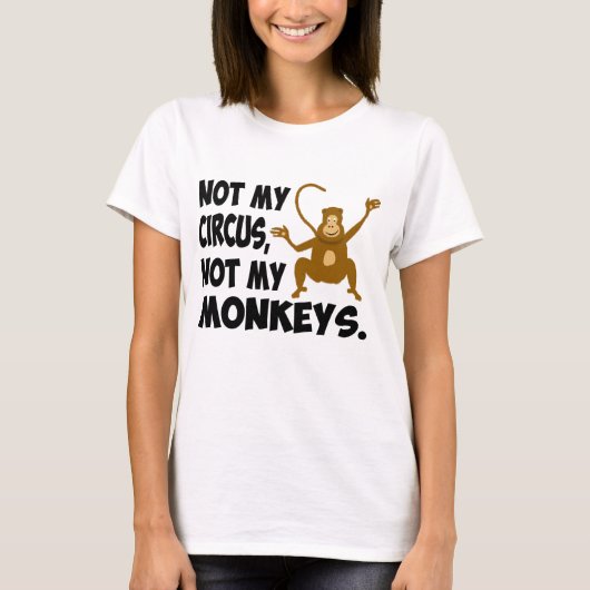 T-shirt Non mon cirque (Devant)