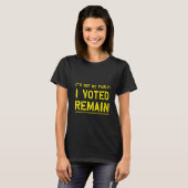 T-shirt Non mon défaut (jaune) (Devant entier)