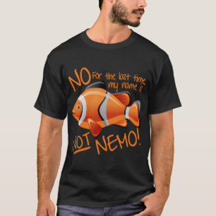 T-shirt NON - Mon nom n'est PAS...(Texte Orange)