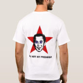 T-shirt Non mon président toujours (Dos)