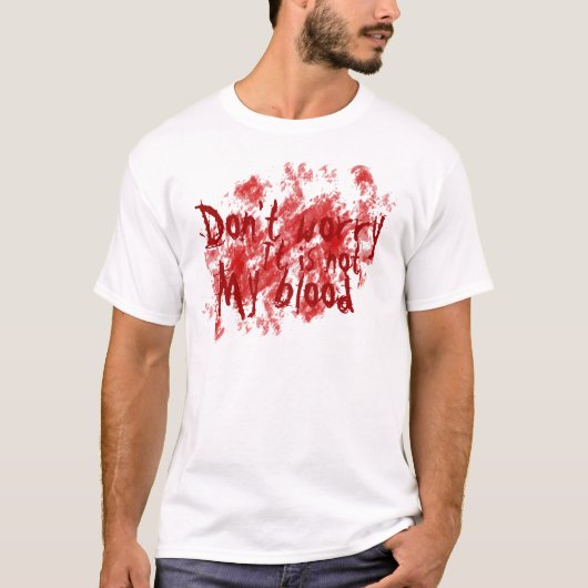 T-shirt Non mon sang (Devant)
