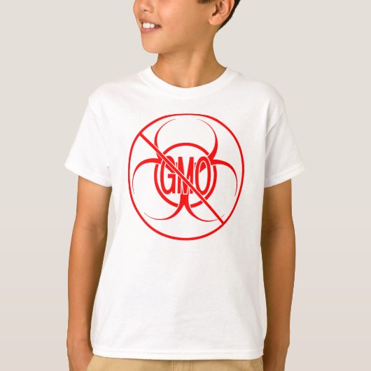 T-shirt Non OGM Chemises pour enfants Bio Risque OGM Chemi (Devant)