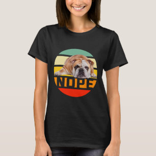 T-shirt Non Paresseux Propriétaire Amateur de Bouledogue A