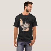 T-shirt Non Pas Aujourd'Hui Baiser Chat (Devant entier)