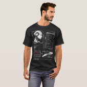 T-shirt Non reconnu - Techno-Brutalist Streetwear Design (Devant entier)