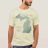 T-shirt Non salé et sans requin Michigan (Devant)