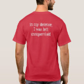 T-shirt non surveillé (Dos)