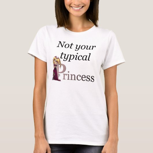 T-shirt Non votre babydoll typique T de princesse (Devant)