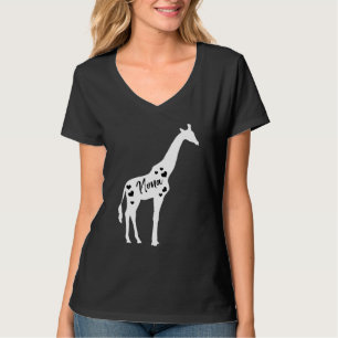 T-shirt Nona Giraffe Grand-parents Jour Safari Zoo Grand-M