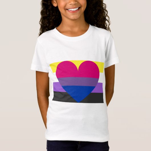 T-Shirt Nonbinary bisexuel (Devant)