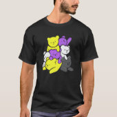 T-shirt Nonbinary Cute Bears Nonbinary Flag Nonbinary Prid (Devant)
