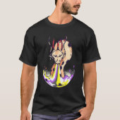 T-shirt Nonbinary Dragon FIre LGBTQ Nonbinary Flag Nonbina (Devant)