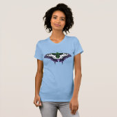 T-shirt Nonbinary Genderqueer Pride Swallowtail Butterfly (Devant entier)